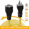 [6-Feet] 12AWG 15 Amp Household AC Plug to 20 Amp