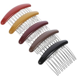 NOLITOY 5pcs Women's French Twist Hair Combs Decorative Hair Accessories Girls Hairpin
