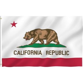 Roll Maven 4 Pieces 3x5 Foot California Flag | Vivid Color and Fade Proof - Canvas Header and Double Stitched | Heavy Duty Outdoor Polyester California State Flags with Brass Grommets (3 x 5 Ft)