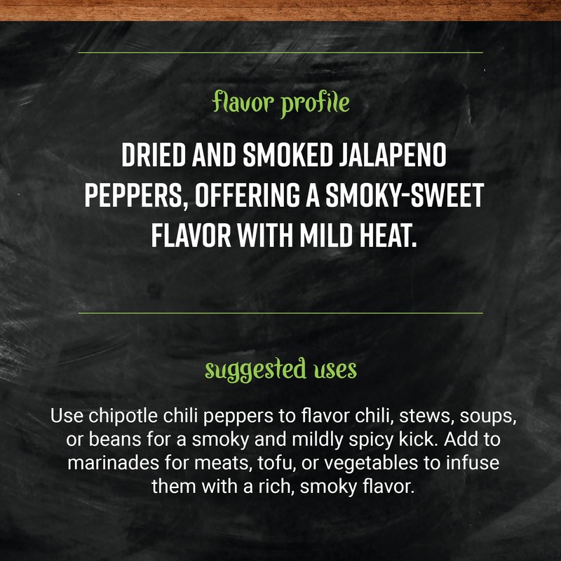 Frontier Bulk Chipotle Chili Peppers Whole, 16 Ounce