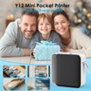 KNAON Y12 Bluetooth Label Maker Machine with Tape, Wireless Thermal
