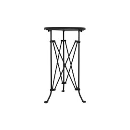 Creative Co-op EC0113 Round Metal Accent Table, 25", Black