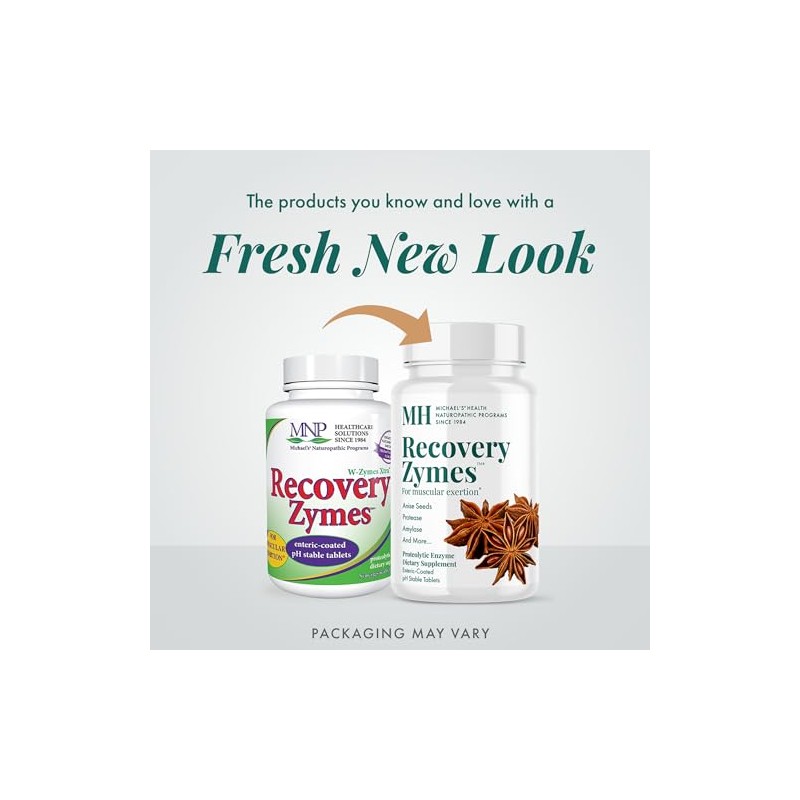 Michael's Naturopathic Programs 01167 W-Zymes Xtra Recovery Zymes- 10X Pancreatin,