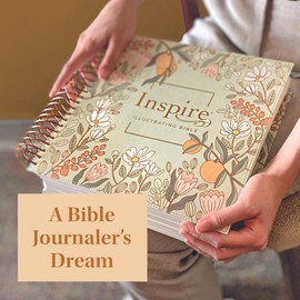 NLT DaySpring Inspire Illustrating Bible, Filament Enabled (Spiral Bound, Mint Floral Garden)