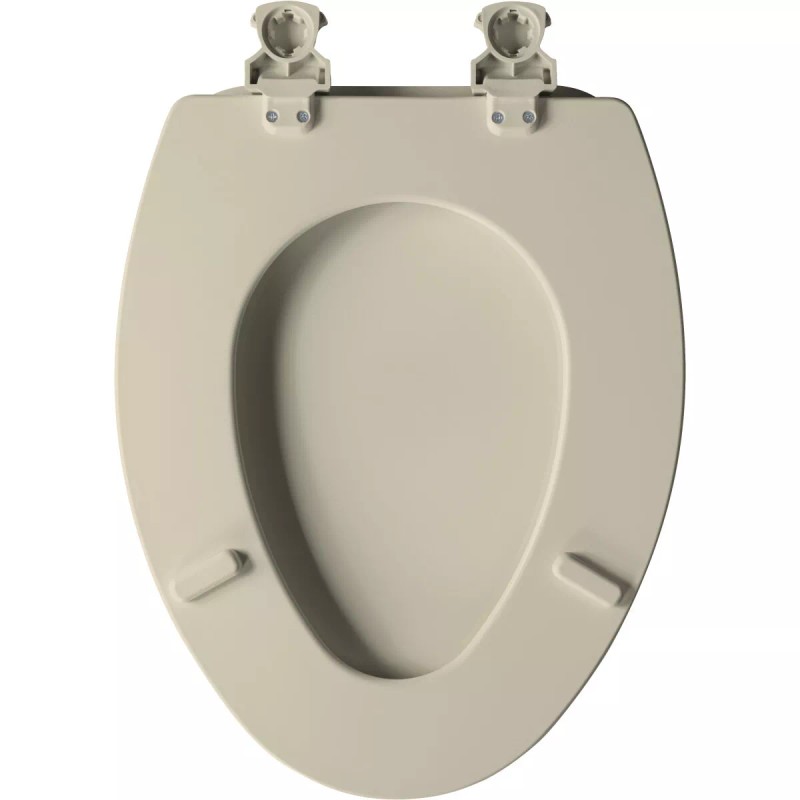 Church Enameled Wood Toilet Seat, Elongated Closed Front, Bone