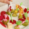 GDFHBD 70 Pieces Mini Fruit Forks, Cute Cartoon Animals, Children'S