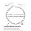HAYOUWAY 4 mm Rose Quartz Gemstone Bracelet Women Girls with