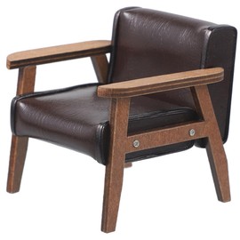 NOLITOY Mini Sofa Chair Home Adorable Miniature Sofa Chair Decor Sofa Chair Miniature Armchair Decor Dollhouse Miniature Sofa Chair Miniature Chair Toy Leather