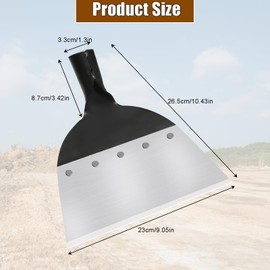 Multifunktionale Gartenschaufel,Multifunktionale Outdoor Garten Reinigungsschaufel,Garten Schaufel,Schaufel Pflanzen Unkrautschaufel,mit 1 Paar Handschuhe,Unkraut jäten,Düngen,Bodenumdrehen (23cm)
