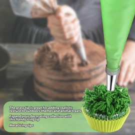 Giantree Spritztüllen Set,3 Stück Russische Spritztüllen Set Profi Aus Edelstahl Kuchendekorationstüllen Mehrweg Backzubehör Sahnespender Diy-Backwerkzeug Für Cupcake Dekoration