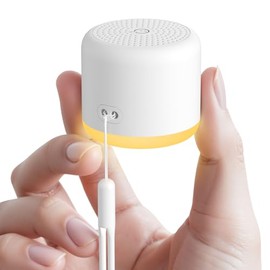 White Noise Machine with Night Light, 18 Soothing Sounds Portable Sound Machine for Baby Adults, Mini Travel Sound Machine for Sleeping with Memory Ti