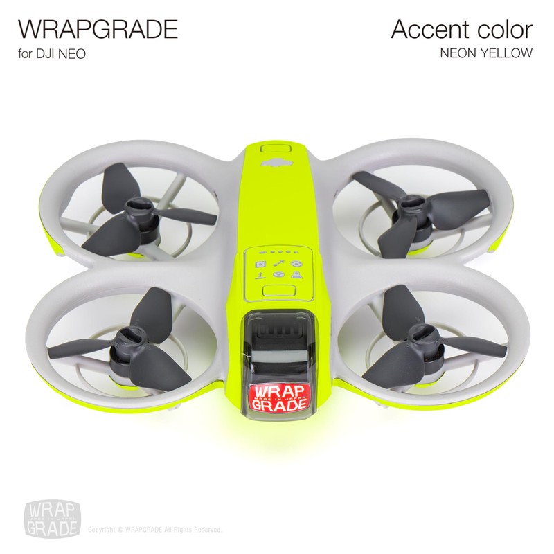 Wrapgrade for DJI NEO Accent Color Sticker (Neon Yellow)