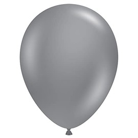 Tuf-Tex 5" Gray Smoke Latex Balloons