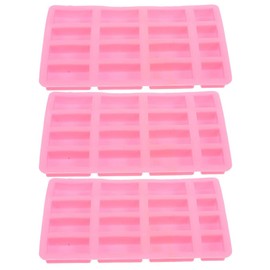 STOBOK Mini Brick Mold 3Pcs Silicone DIY Craft Mold for Miniature Landscape Building Nonstick Brick Making for Resin Concrete Plaster Chocolate