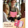 Slohif Server Book for Waitress Cute Serving Books with Zipper