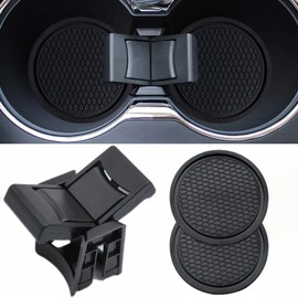 Newace Cup Holder Insert Divider- Compatible with Highlander 2014-2020 Replaces OEM Part #55618-0E200-C0 Include Car Cup Coaster