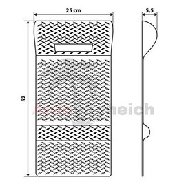 AutoScheich® Car Stopper Parking Aid for Garage Parking Aid Car Parking Boundary Wedge Block