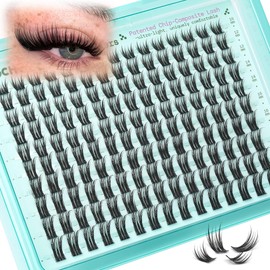 Soft-Chip Lash Clusters 10-20mm Wispy Eyelash Clusters 150pcs D Curly Long Individual Lashes Extension Lightweight Volume DIY at Home Cluster Eyelash Extensions by TOOCHUNAG