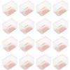 ColorfylCoco Chair Leg Cap, Clear, Rectangular, Square, Square Shape, 16