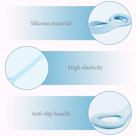 Adorila Figure 8 Resistance Band, for Men's and Women's Fitness, Portable Elastic Ropes for Yoga, Pilates（15LB Blue）