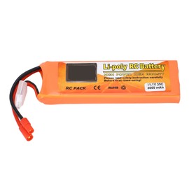 11.1V 3000mAh 35C Lithium Battery with Banana 3.0 Plug Long Battery Life for Quadcopter Helicopter FPV Drone