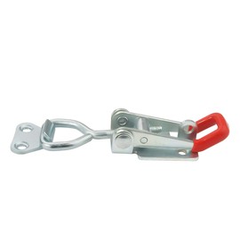 4 Pcs Heavy Duty Toggle Clamp Latch 4002 Adjustable Latch Hardware, 551Lbs Holding Capacity, Quick Release Pull Latch Clamp for Box Case Trunk, Industrial EquiIpment, Smoker Door and More (4.9inch)