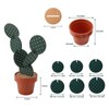 6PCS Cactus Coaster Set Heat Insulation Antislip Multifunctional DIY Funny