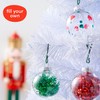 THE TWIDDLERS - 15 Pack Christmas Fillable Clear Plastic Baubles,