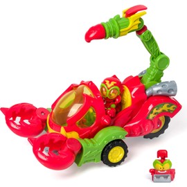 SUPERTHINGS Wild Scorpion – SuperThings Scorpion vehicle. Includes 1 exclusive Wild Kid and 1 exclusive Wild Villain SuperThing. With shooter and scorpion pincers to capture heroes