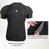 TUOYR Mens Skating Padded Shirt for Snowboard Skiing Compression Shirt