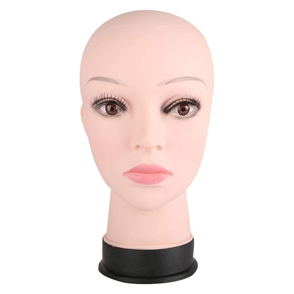 Head for Hairdressers Practice Mannequin Head Soft Mannequin Head Tattoo Massage Face Painting Eyelash Extension Make Up Display Display for Wig and Hat