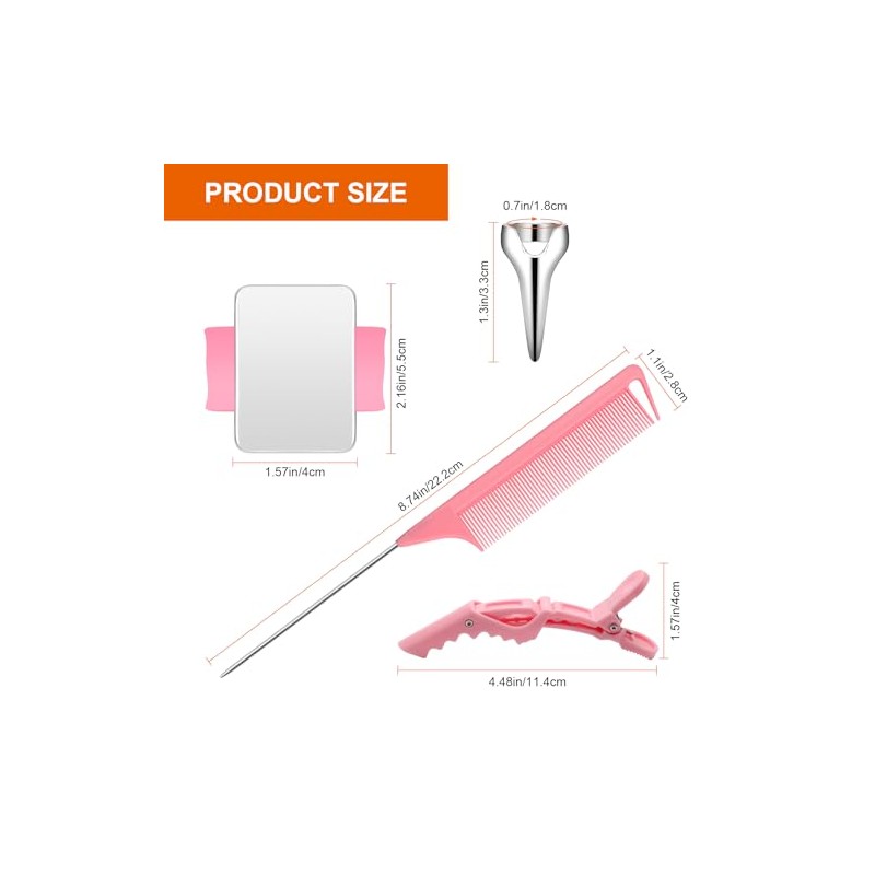 Hair Styling Tools Set - 17 Pieces Including Sectioning Rings,