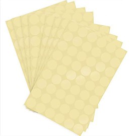 500 Pcs 1 inch Clear Seal Stickers ， Clear Retail Package Seal Labels Stickers ，Round Circle Self Adhesive Transparent Wafer Envelope Tab Seal Stickers