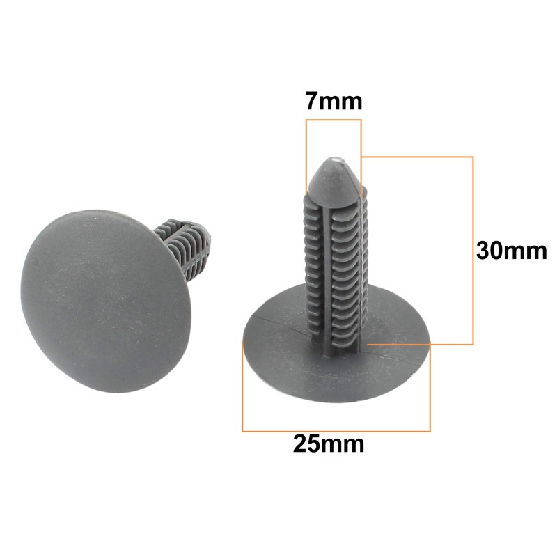 sourcingmap Car Parts Plastic Push Screw Rivet Panel Fixings Clips