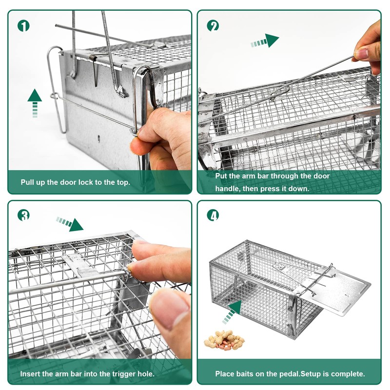 SZHLUX Rat Trap,Mouse Traps Work for Indoor and Outdoor,Small Rodent
