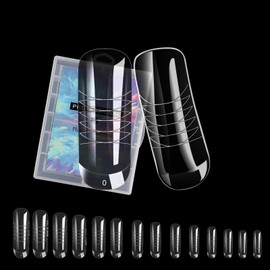 Nail Tips Extend Length Foam Tips 120 Sheets Total 18 Types Long (Round L2)
