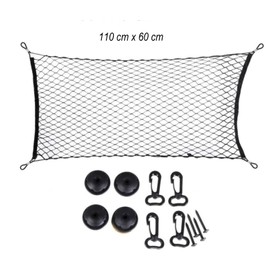 LXGKREL Boot Net Luggage Net 70 x 70 / 110 x 60 cm Elastic Boot Net with Hooks for Car