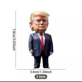 Holiday Ornament Trump-Inspired Acrylic Christmas Decor Hanging Ornament for Car Tree Pendant