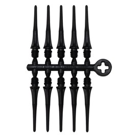 Cosmo Soft Tips, Pack of 50 Fit Point Plus Black Softips