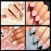 UNA GELLA Extra Short Almond Nail Tips 216Pcs Gel x