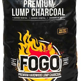 FOGO FB8 17.6 Lb. Premium Hardwood Lump Charcoal Bag, Medium, Black