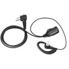 COMMIXC 2-Pack Two-Way-Radio Earpieces with Mic PTT, 2.5mm+3.5mm 2 Pins
