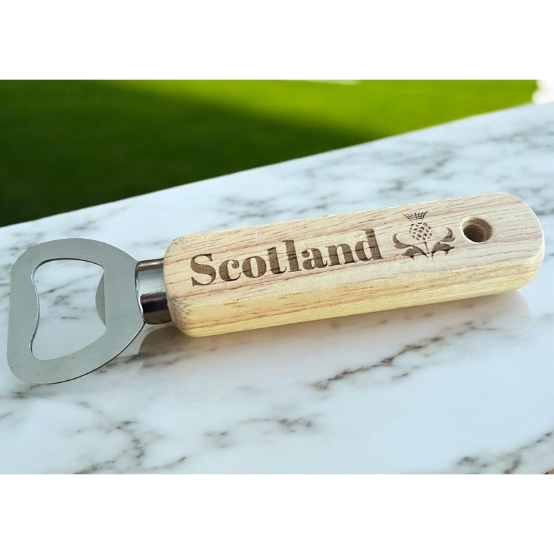 Ashton and Finch Wooden Scotland Bottle Opener – Scottish Gift