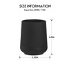 Matte Black Toothbrush Holders for bathrooms with Silicon Boot, Modern