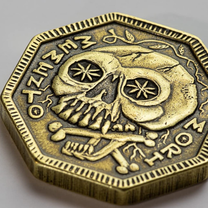 Memento Mori Brass Coin | Memento Vivere Stoic Reminder Token