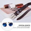 EXCEART Pack of 120 Crystal Rivets Rhinestone Rivets 8 mm