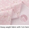 Bnejvif Pink Sakura Oval Tablecloth Floral Flowers Print Oval Table