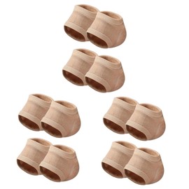 FOMIYES 3sets Heel Inserts Gel Heel Protectors Elastic Socks for Cracked Socks 2pairs*3