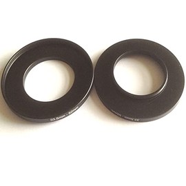 2pcs 33.5mm To 52mm Size Step Up Rings Connector Digital Video Camera Lens Transfer 33.5-52mm Filter Aperture Connect Adapter 33.5-52 Ring Photo Fix Video Photograph-y Parts Screws Accessories