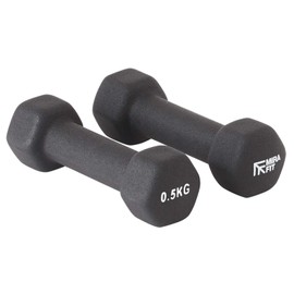 Mirafit Soft Touch Mini Hex Dumbbells - 2 x 0.5kg